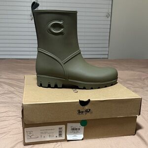 Coach Olive Rain Boots